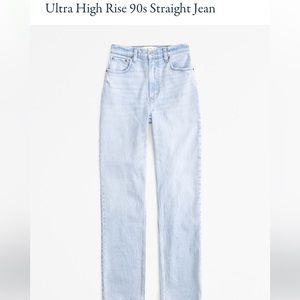 Abercrombie ultra high rise 90s straight jeans